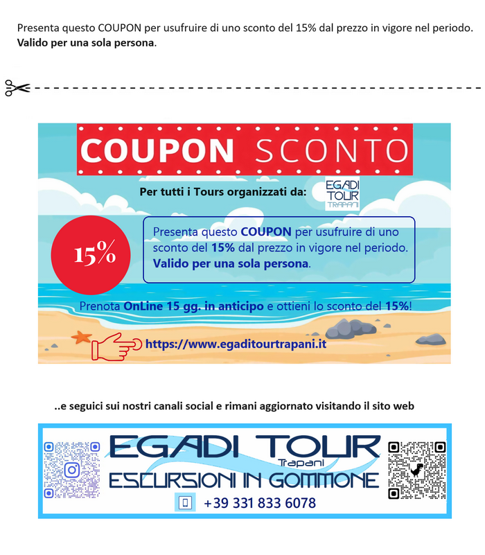 Scarica il nostro coupon sconto